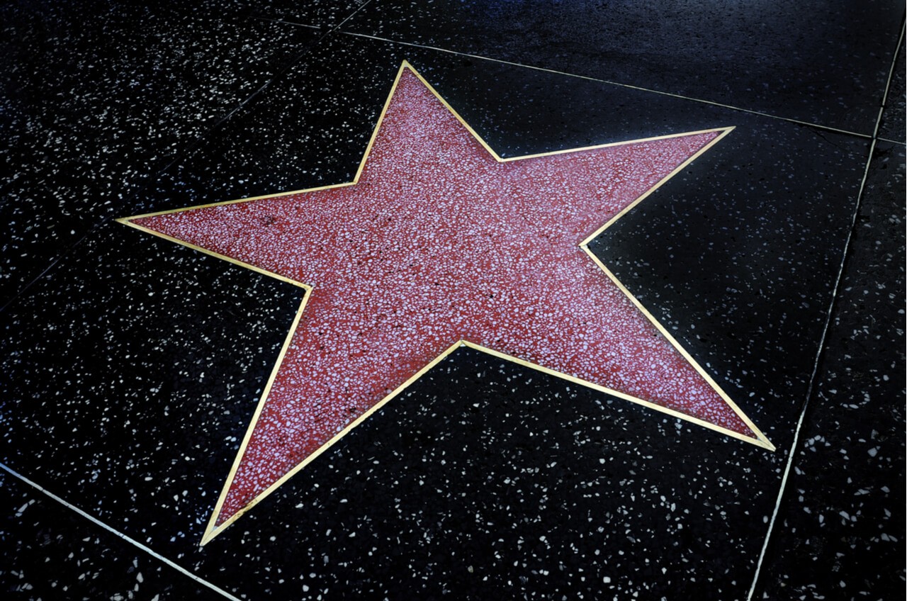 Blank Hollywood Walk of Fame star