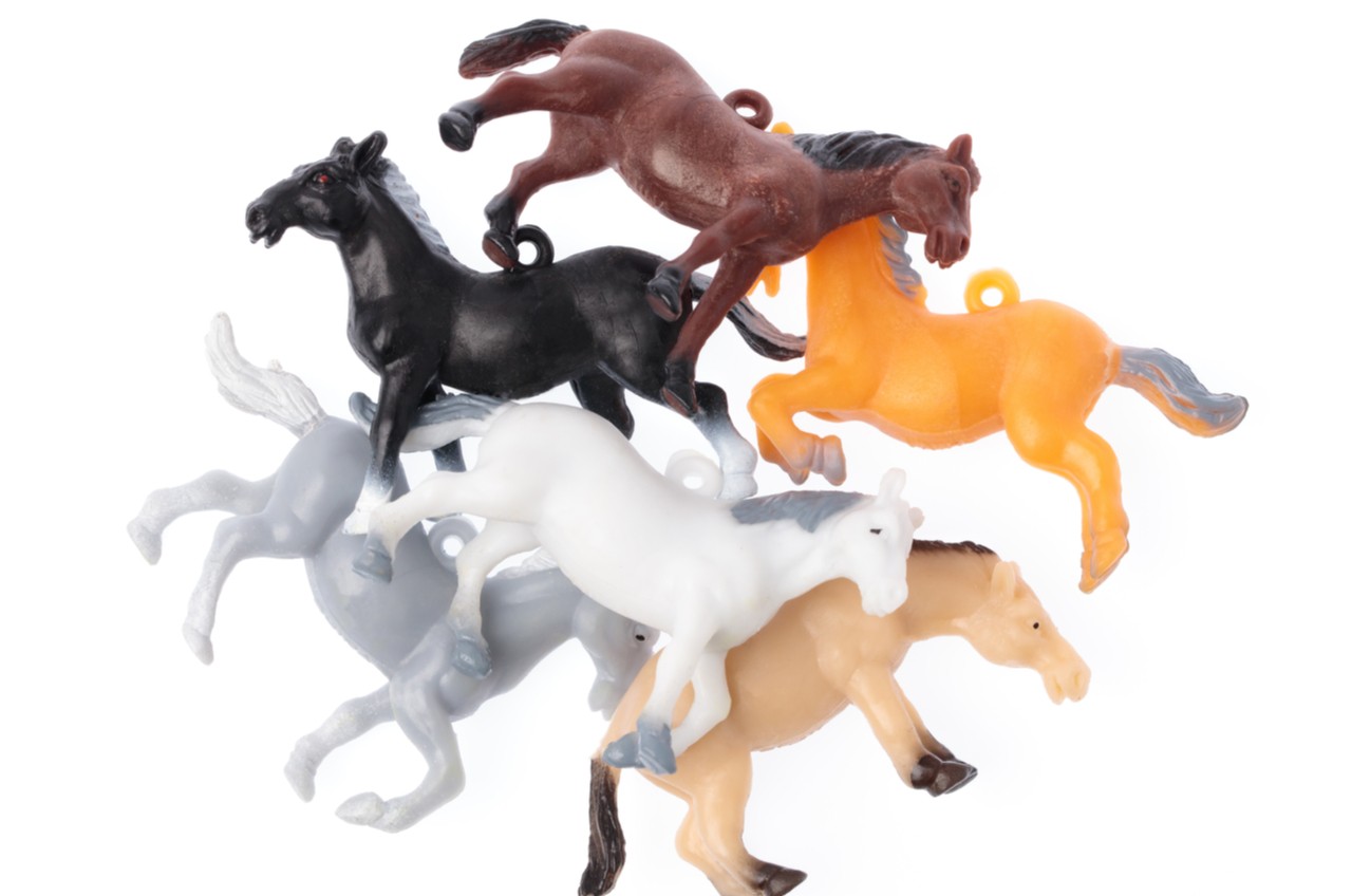 plastic toy ponies