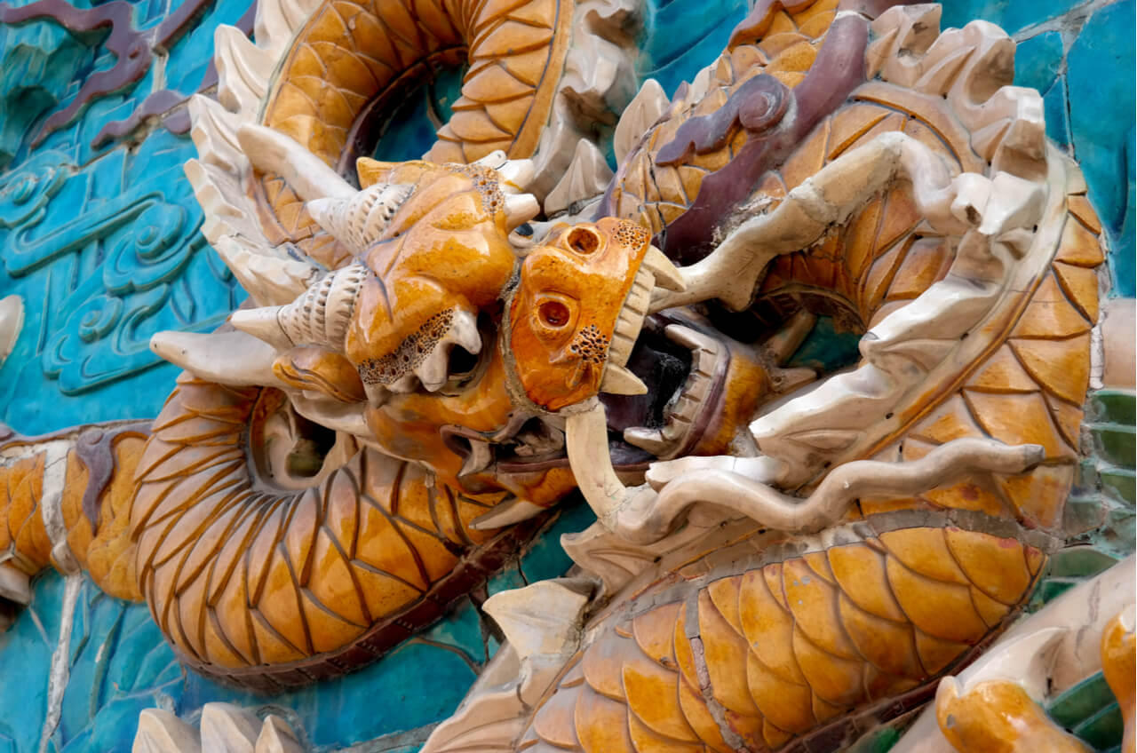 Chinese Dragon statue