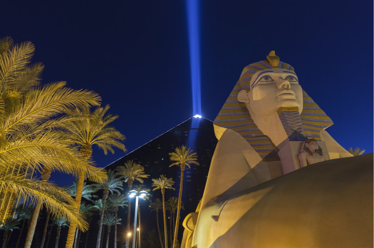 Luxor Casino at night