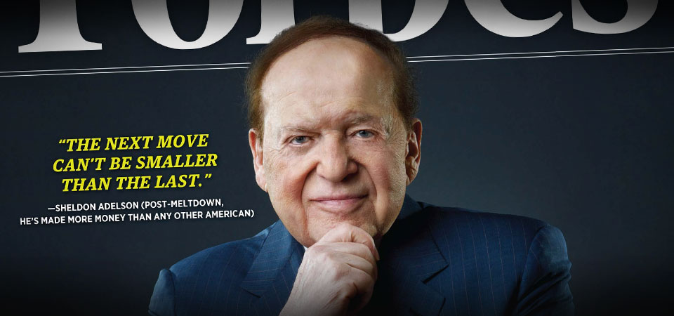 Weekly Nevada online poker news adelson's bad week