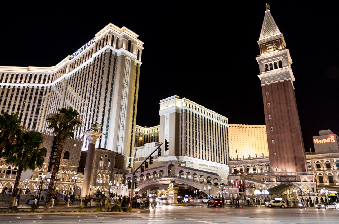 Venetian Casino Vegas at night