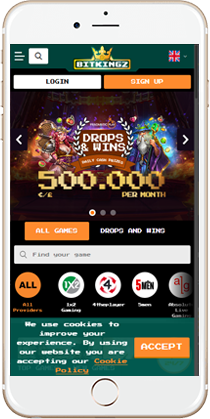 Play On The Move At Bitkingz Mobile Casino