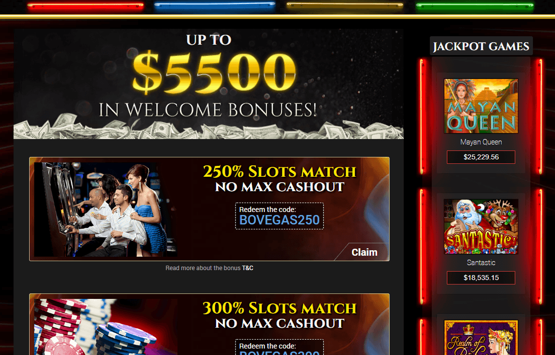 BoVegas Casino Bonuses