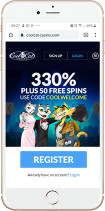 Cool Cat Casino on Mobile