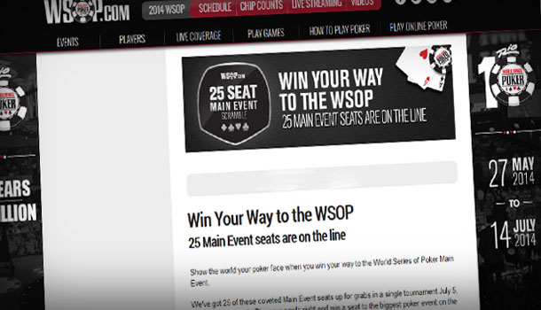 WSOP.com put up 25 seats for the Main Event and the event was a huge success.